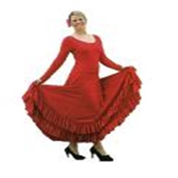Solid Color Flamenco Skirt