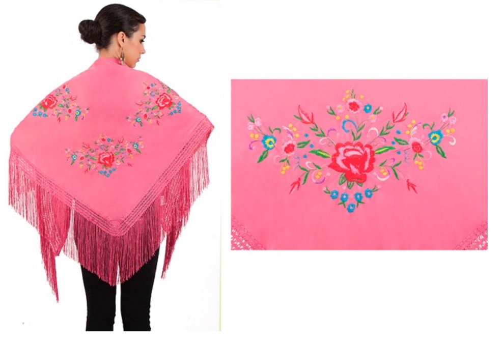Fucshia with Multi Color Embroidered Not in stocked item