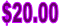 $20.00