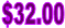 $32.00
